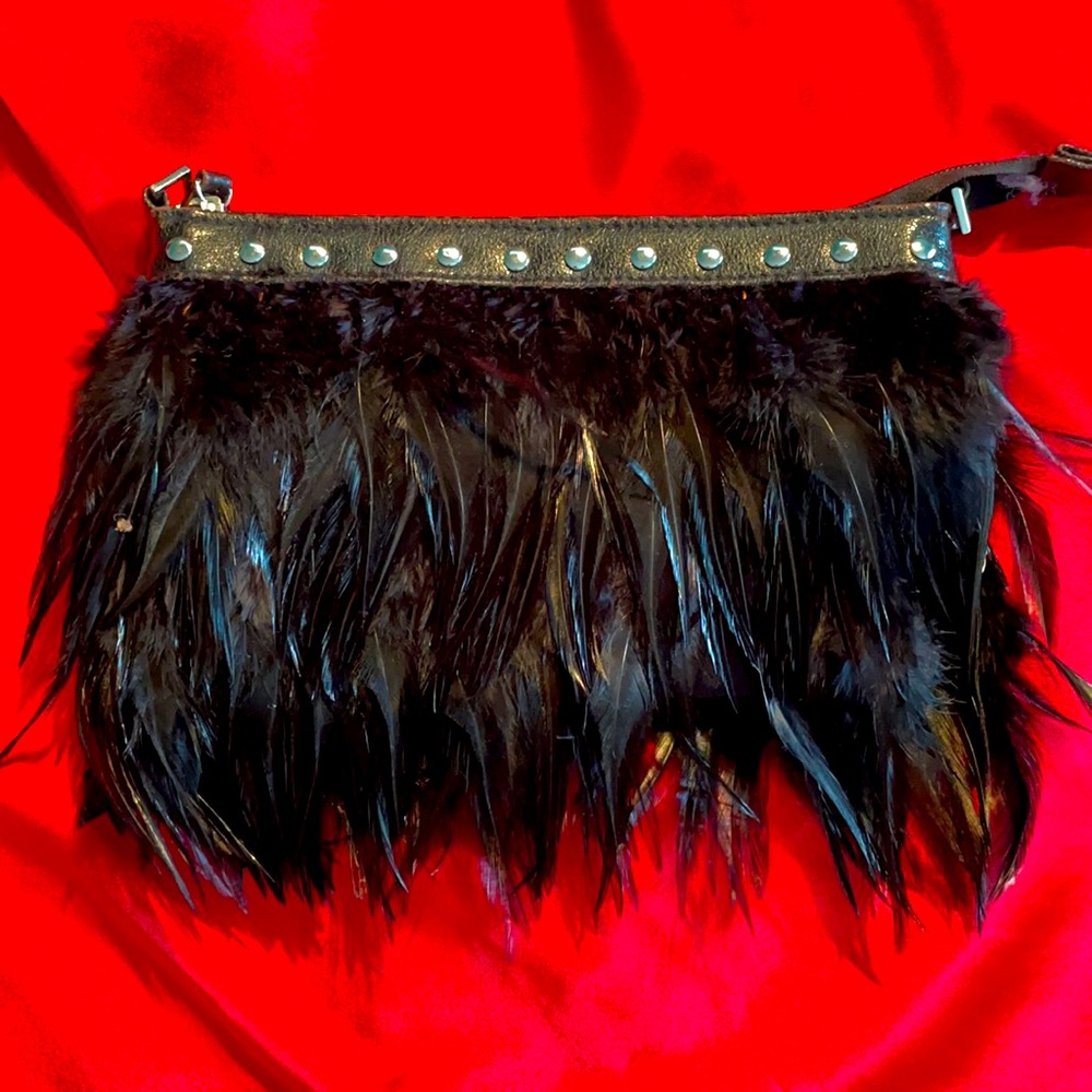 Fashion Express Boho feathered bag